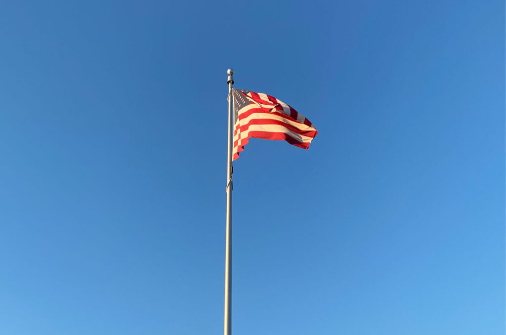 flag waving